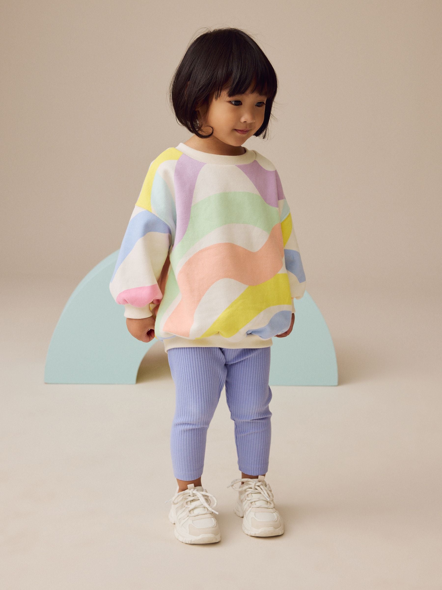 Rainbow Sweatshirt and Leggings Set (3mths-7yrs) image 1