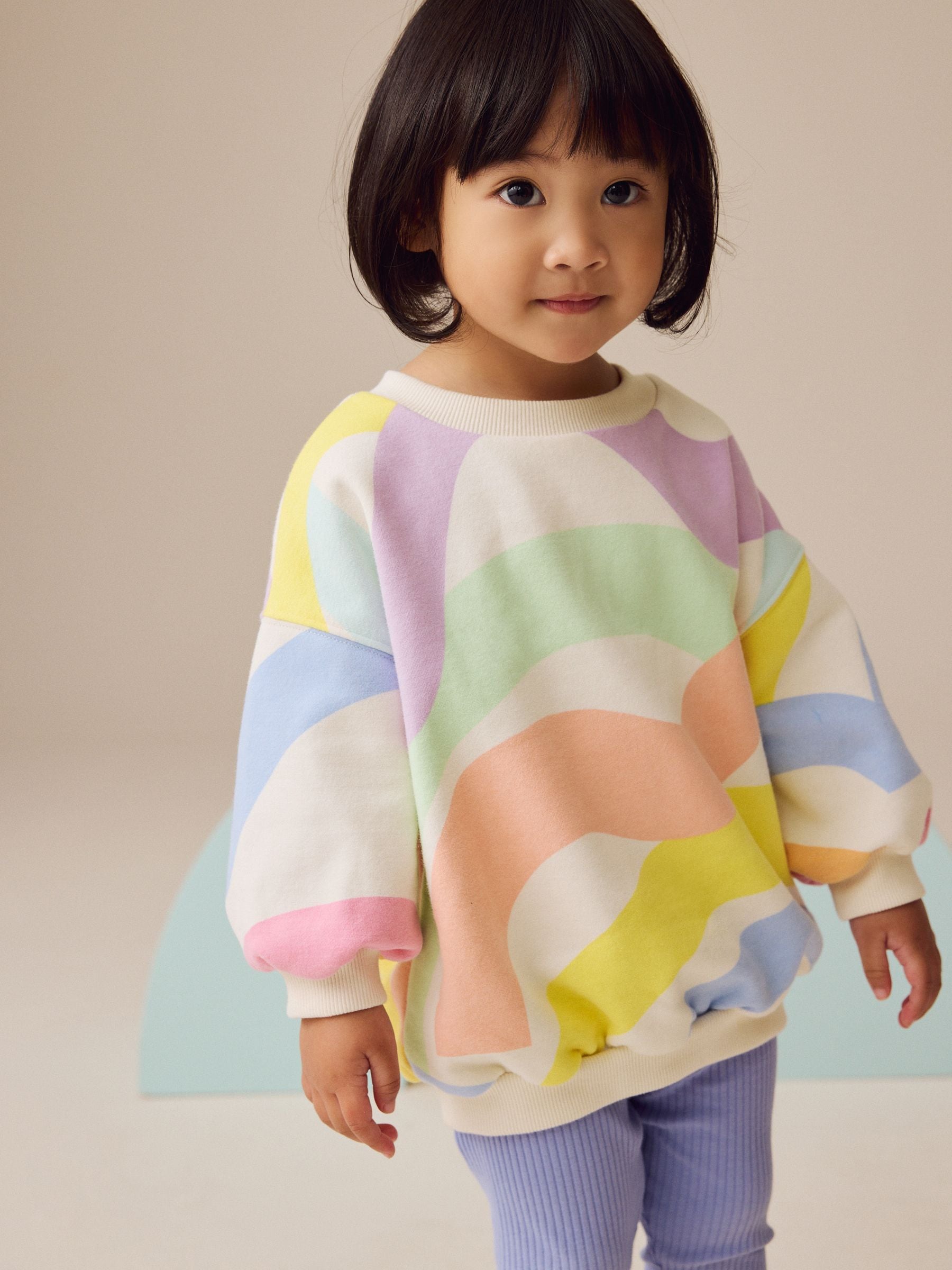 Rainbow Sweatshirt and Leggings Set (3mths-7yrs) image 3