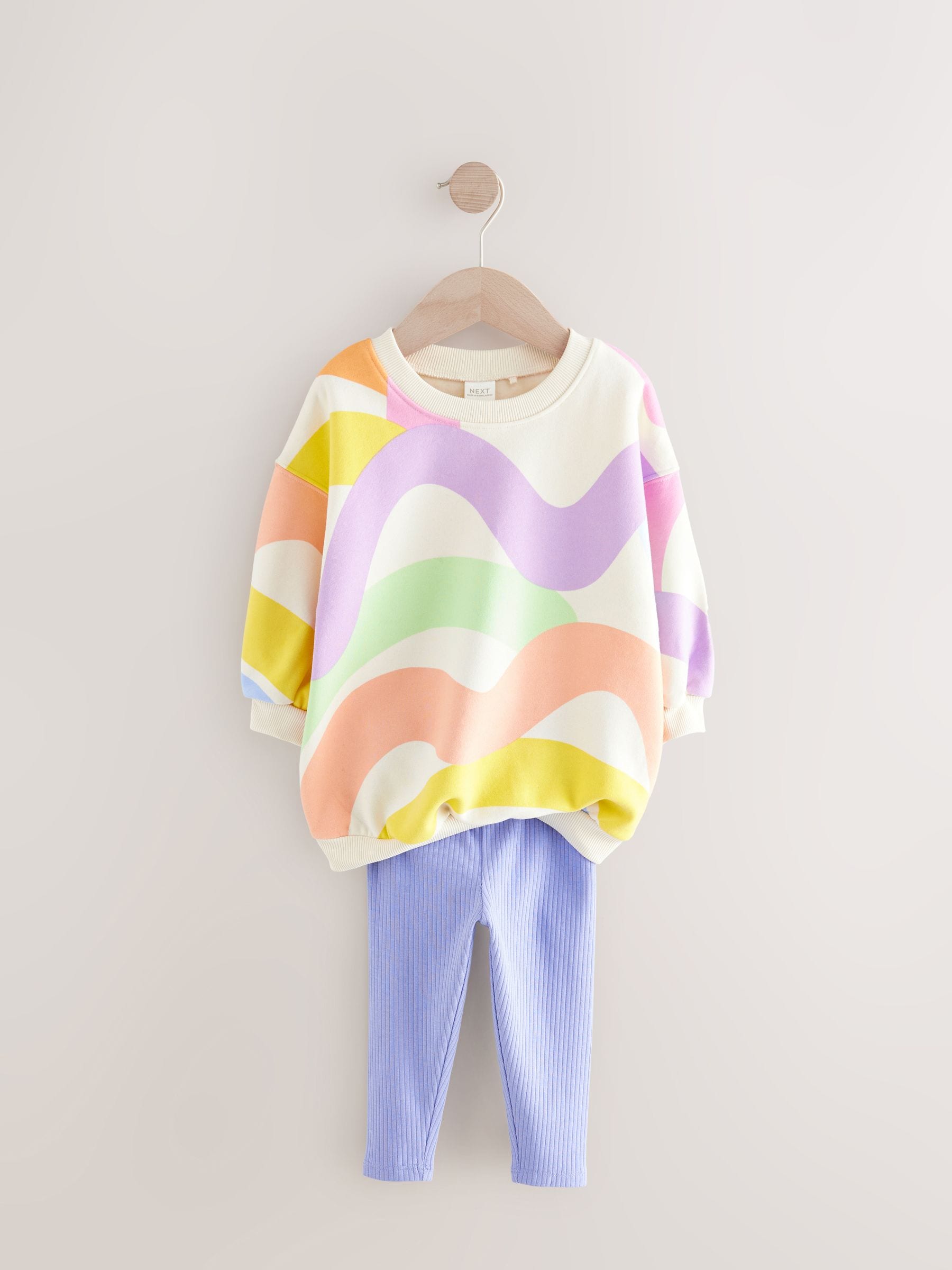 Rainbow Sweatshirt and Leggings Set (3mths-7yrs) image 5