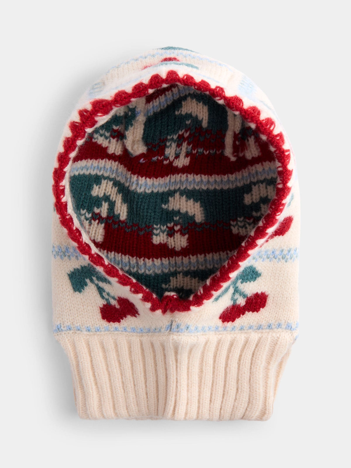 JoJo Maman Bébé Pink Cherry Balaclava Hat - image 2