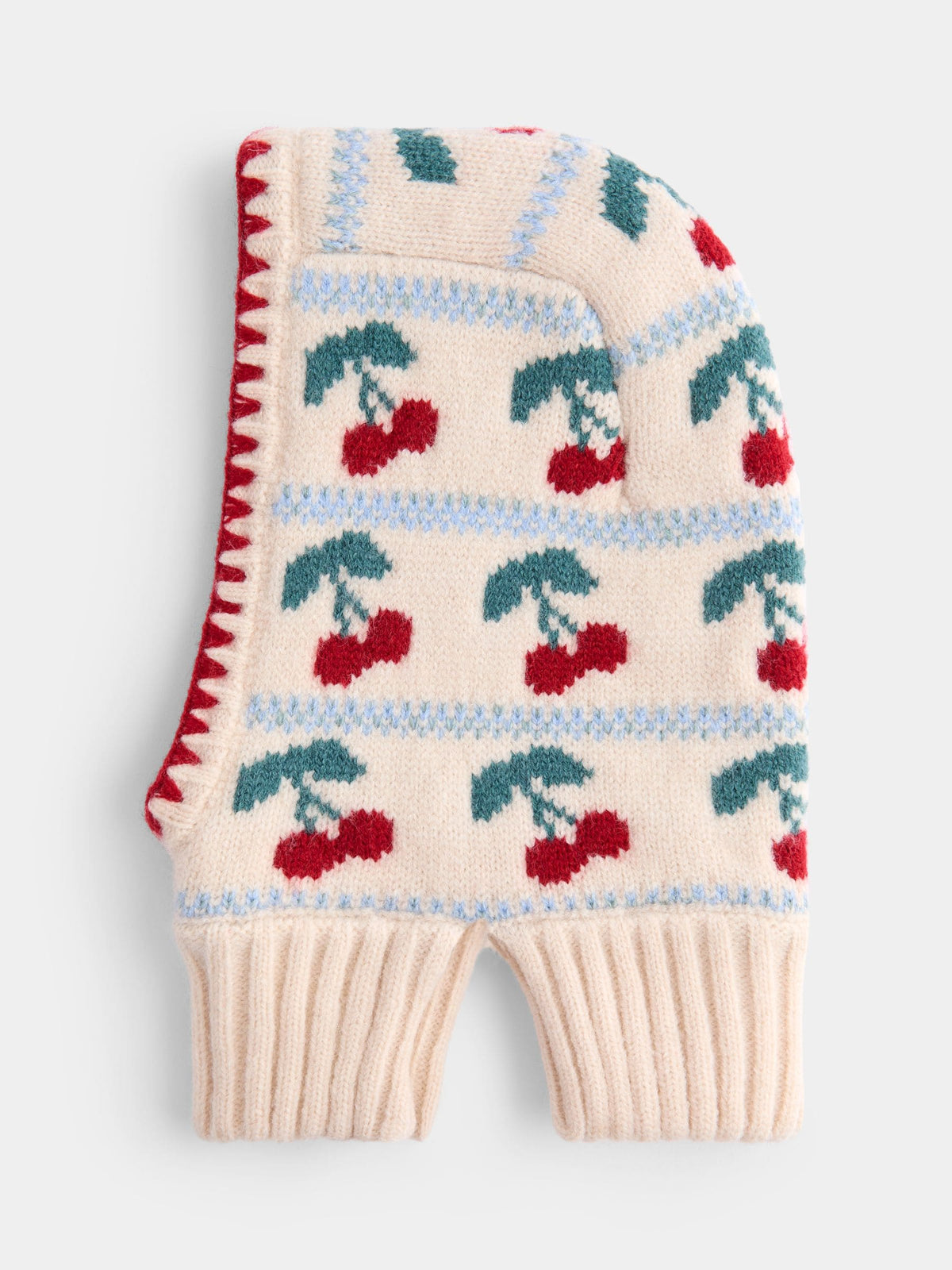JoJo Maman Bébé Pink Cherry Balaclava Hat - image 3