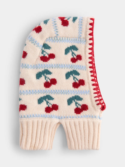 JoJo Maman Bébé Pink Cherry Balaclava Hat - image 4