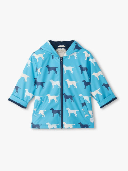 Dsiney Kidz - Hatley Blue Dog Silhouette Colour Change Raincoat image 1