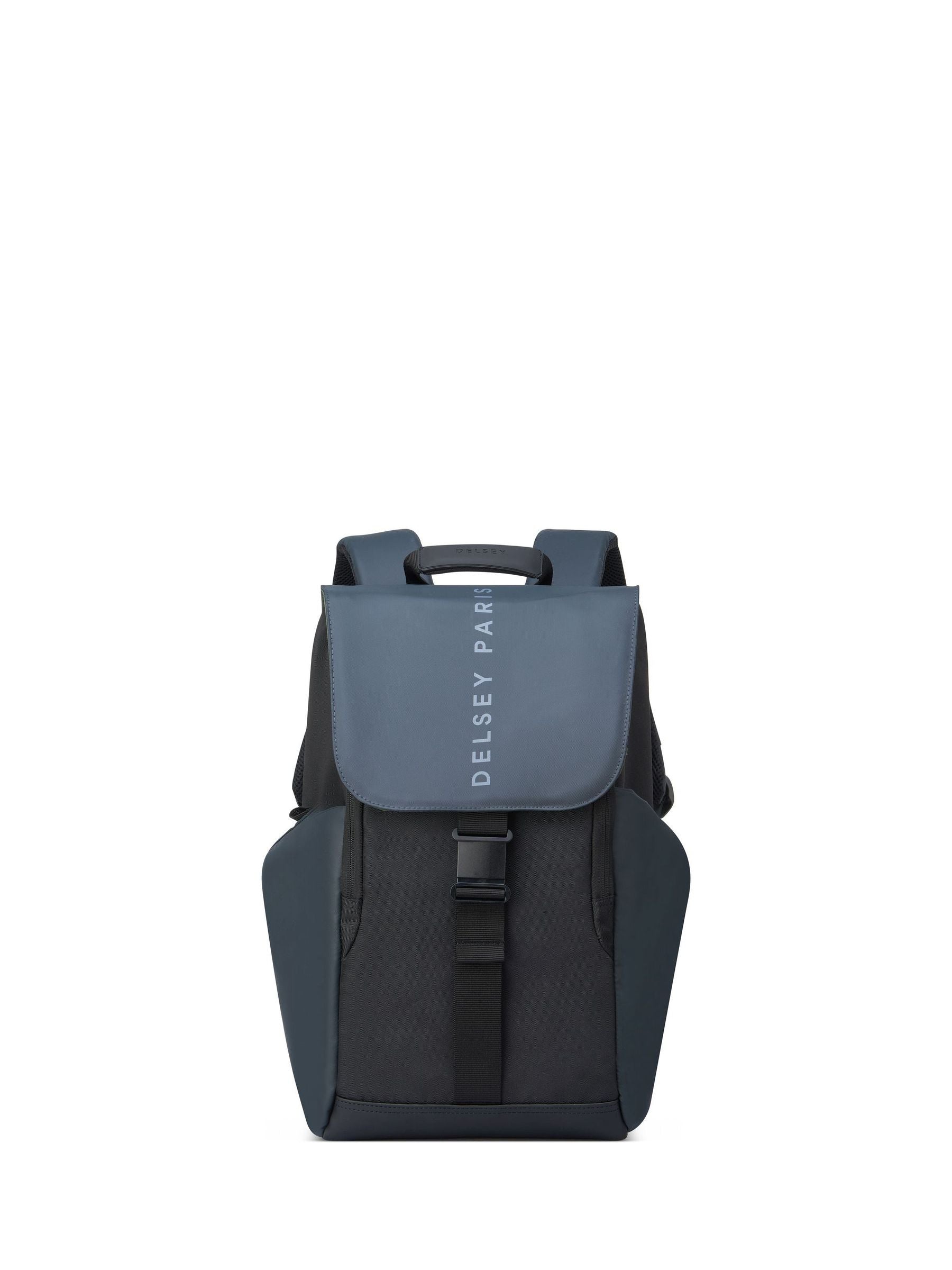 Delsey Paris Black Securflap 1-Cpt Backpack - Pc Protection 15" image 1
