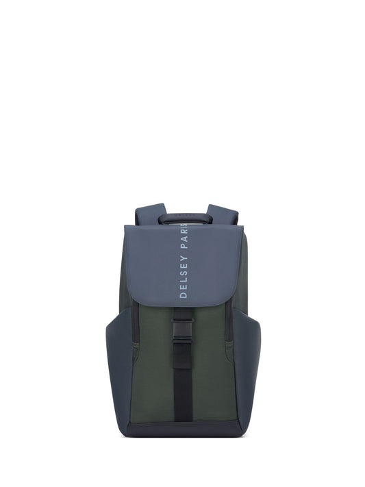 Delsey Paris Green Securflap 1-Cpt Backpack - Pc Protection 15" image 1