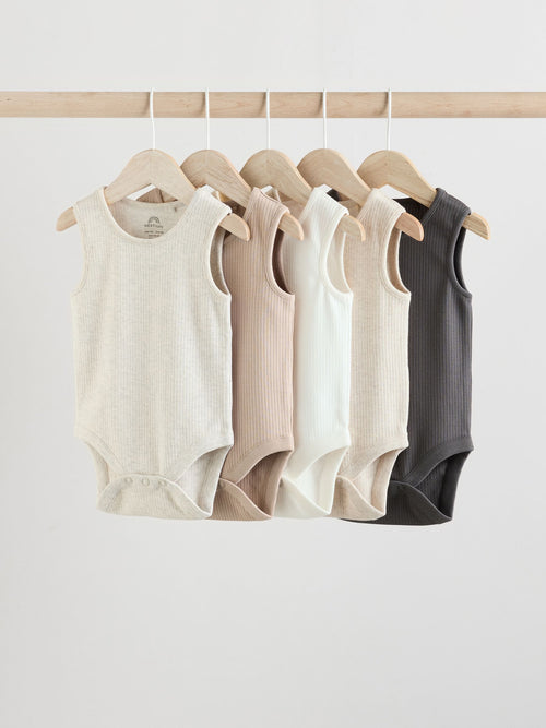 Dsiney Kidz - Neutral Baby Vest Bodysuits 5 Pack image 1
