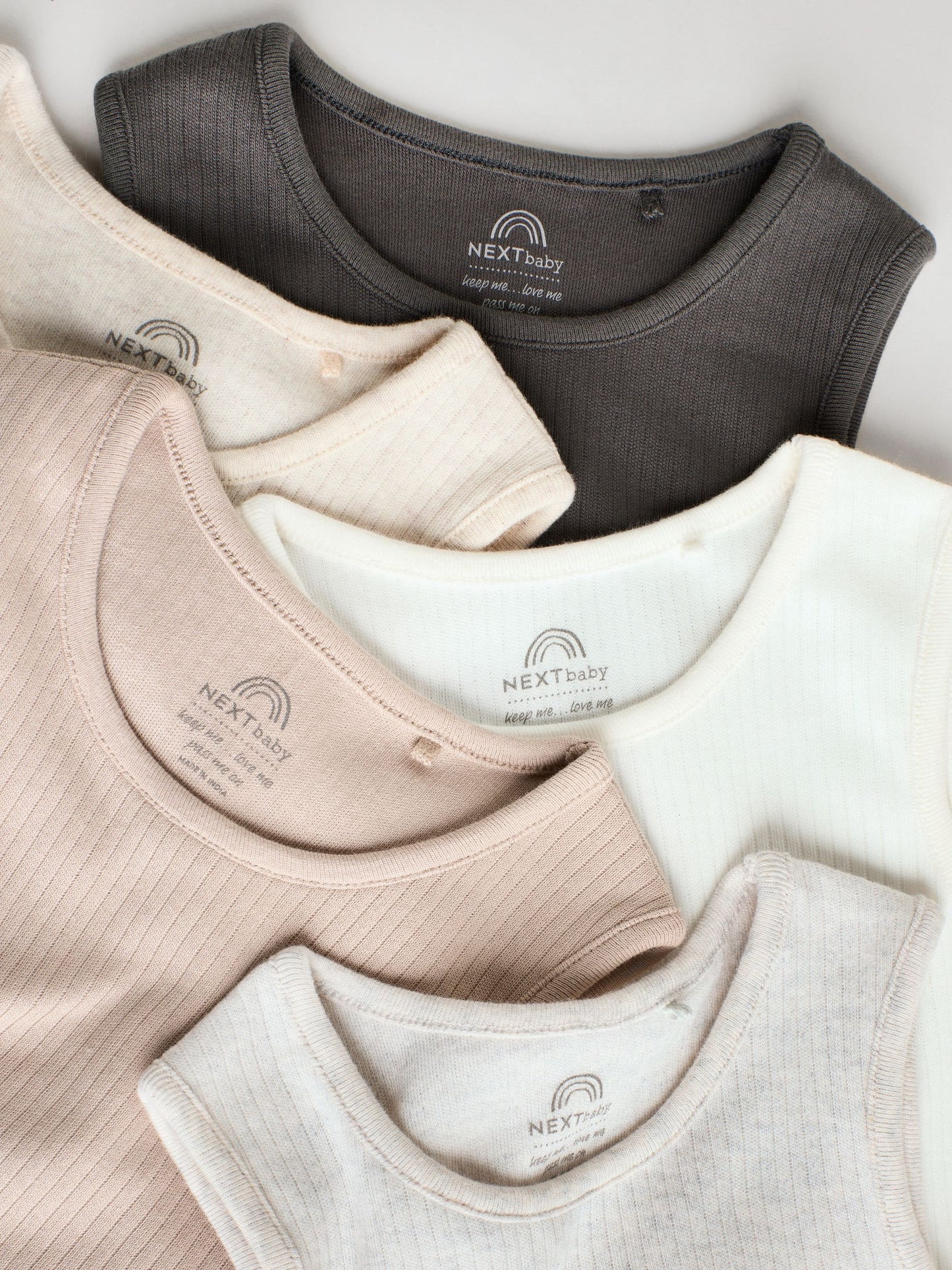 Neutral Baby Vest Bodysuits 5 Pack image 3