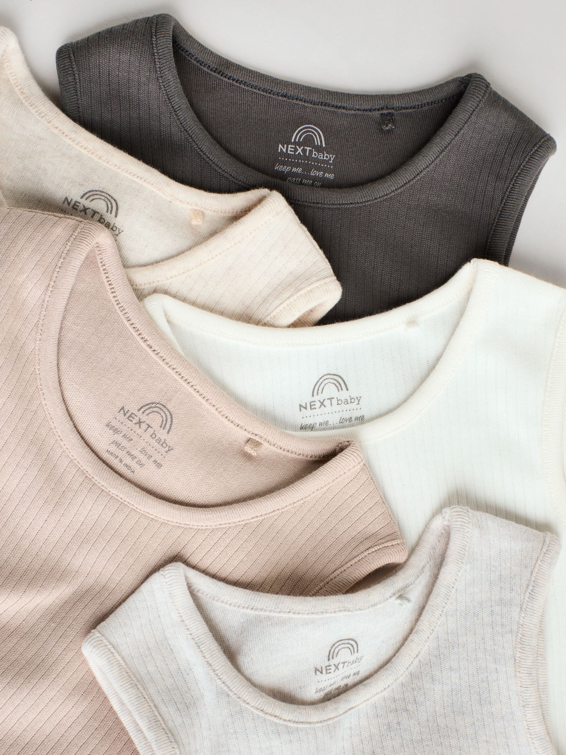 Neutral Baby Vest Bodysuits 5 Pack image 3