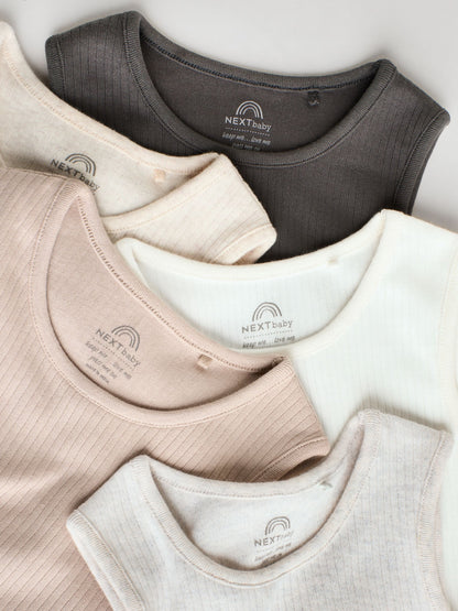 Neutral Baby Vest Bodysuits 5 Pack image 3