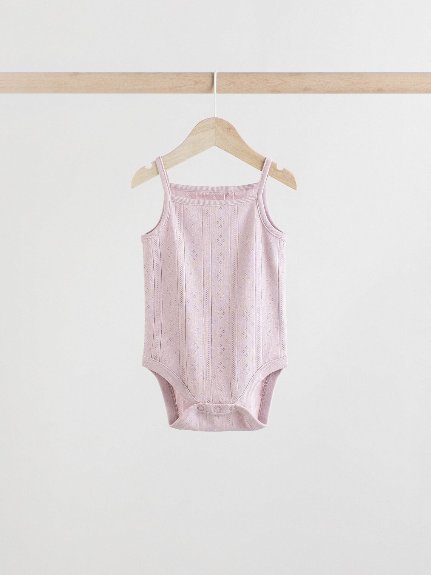 Pastel 5 Pack Vest Pointelle Baby Bodysuits image 5