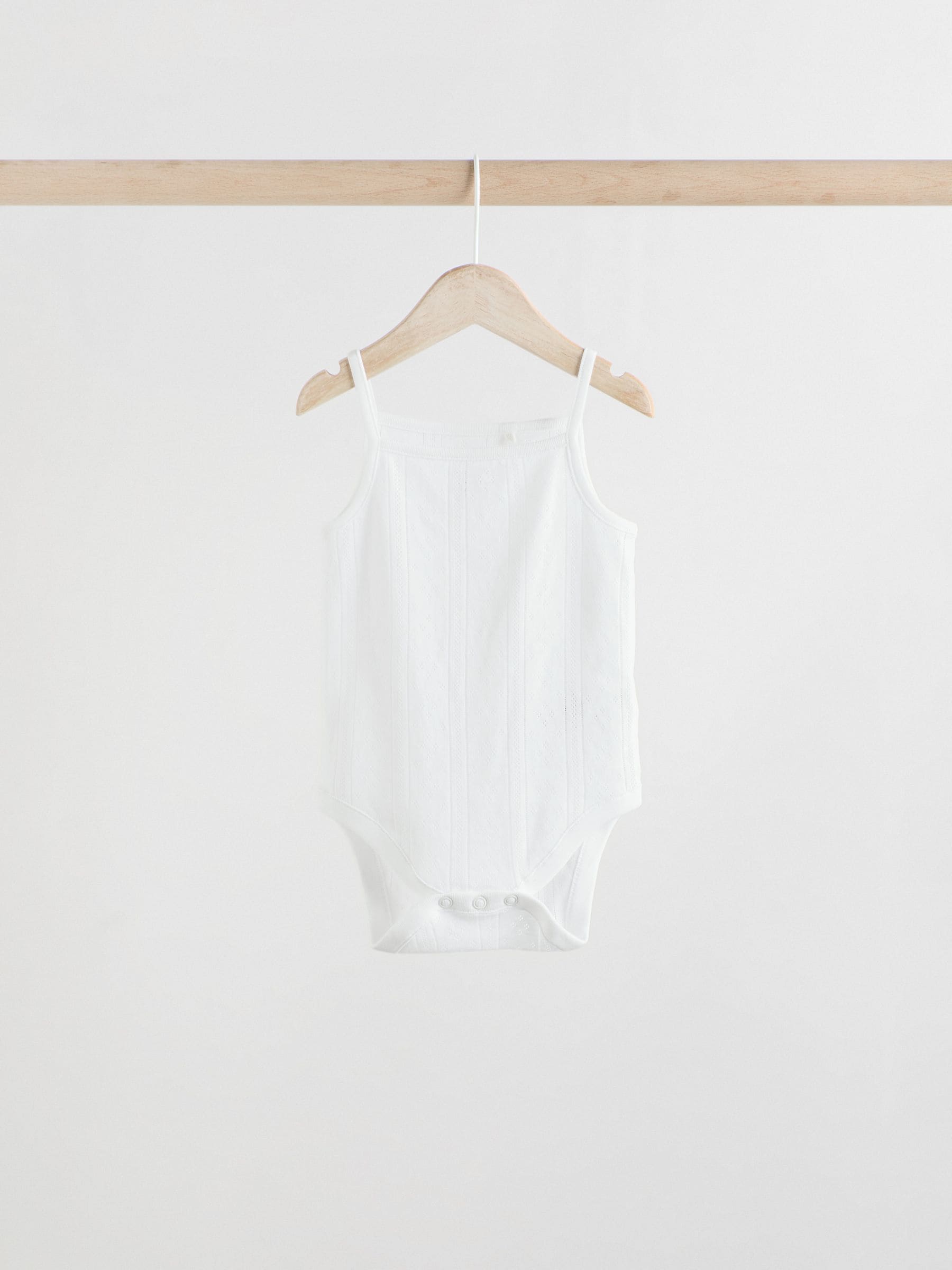 Pastel 5 Pack Vest Pointelle Baby Bodysuits image 6