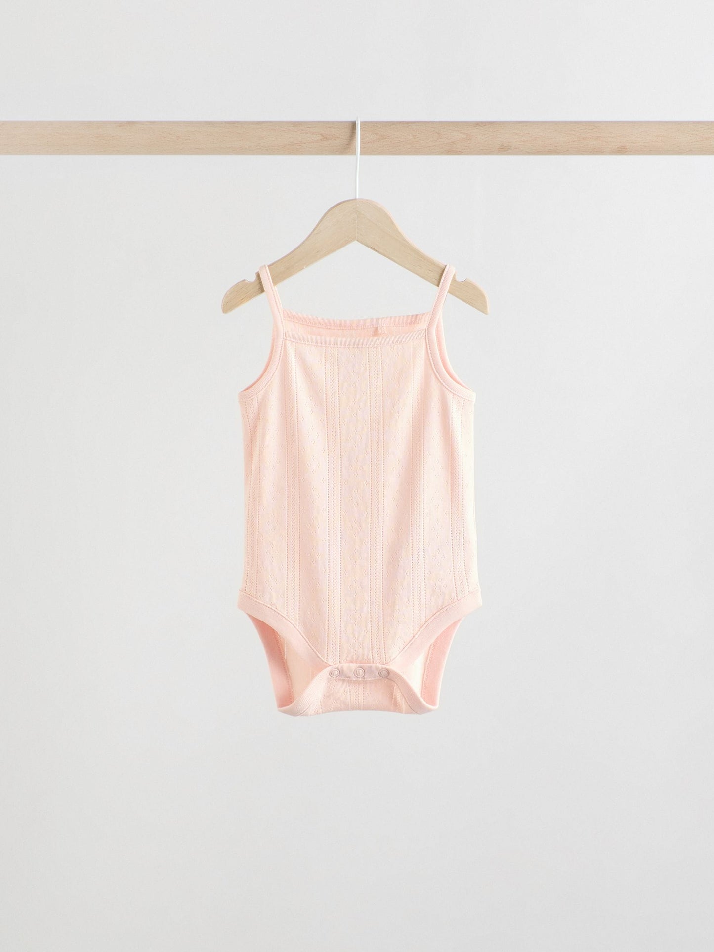 Pastel 5 Pack Vest Pointelle Baby Bodysuits image 8