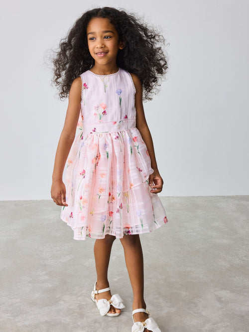 Dsiney Kidz - Baker by Ted Baker Floral Burnout Cross Back Dress image 1