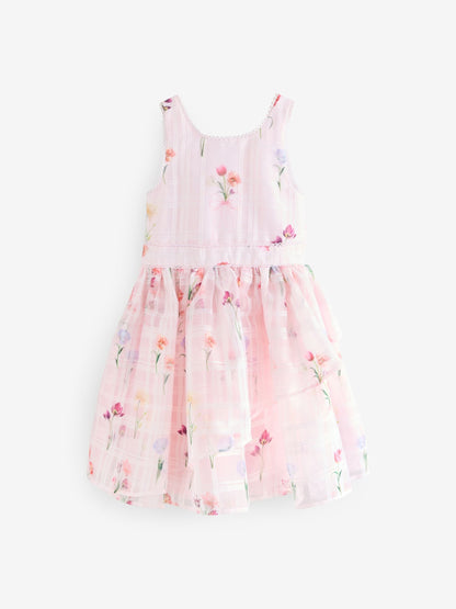 Baker by Ted Baker Floral Burnout Cross Back Dress image 11