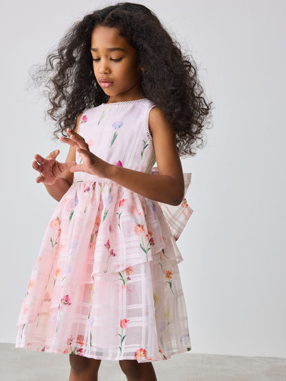 Baker by Ted Baker Floral Burnout Cross Back Dress image 4