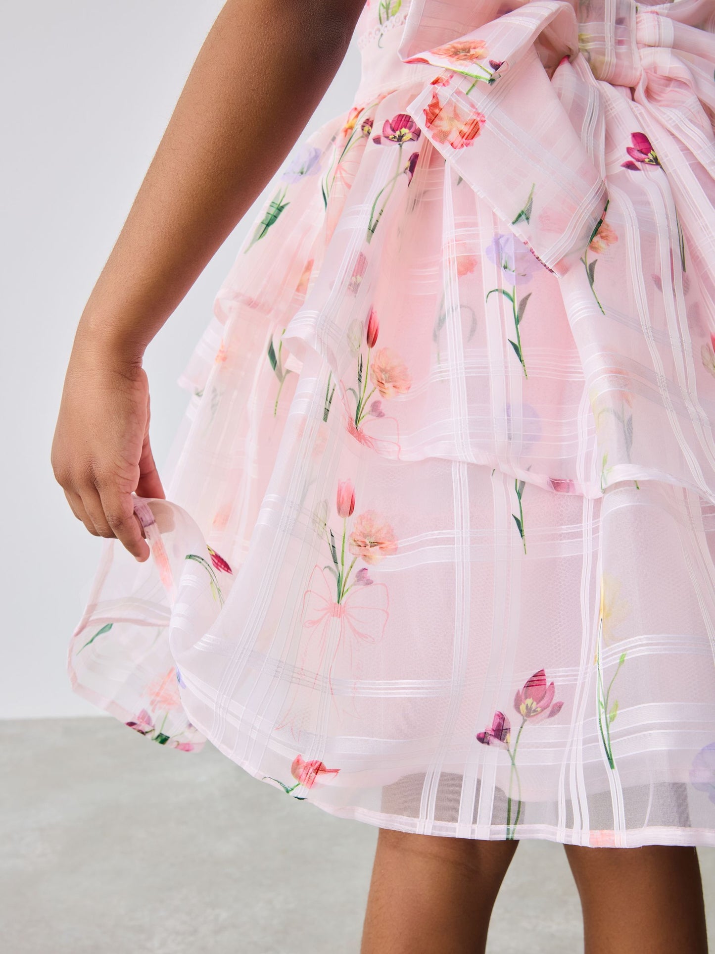 Baker by Ted Baker Floral Burnout Cross Back Dress image 5