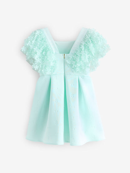 Baker by Ted Baker 3D Floral Sleeve Embossed Scuba Dress