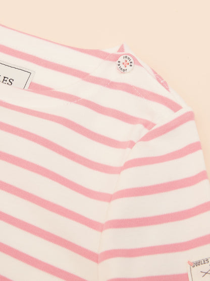 Joules Girls' Harbour Pink Long Sleeve Jersey Top image 4