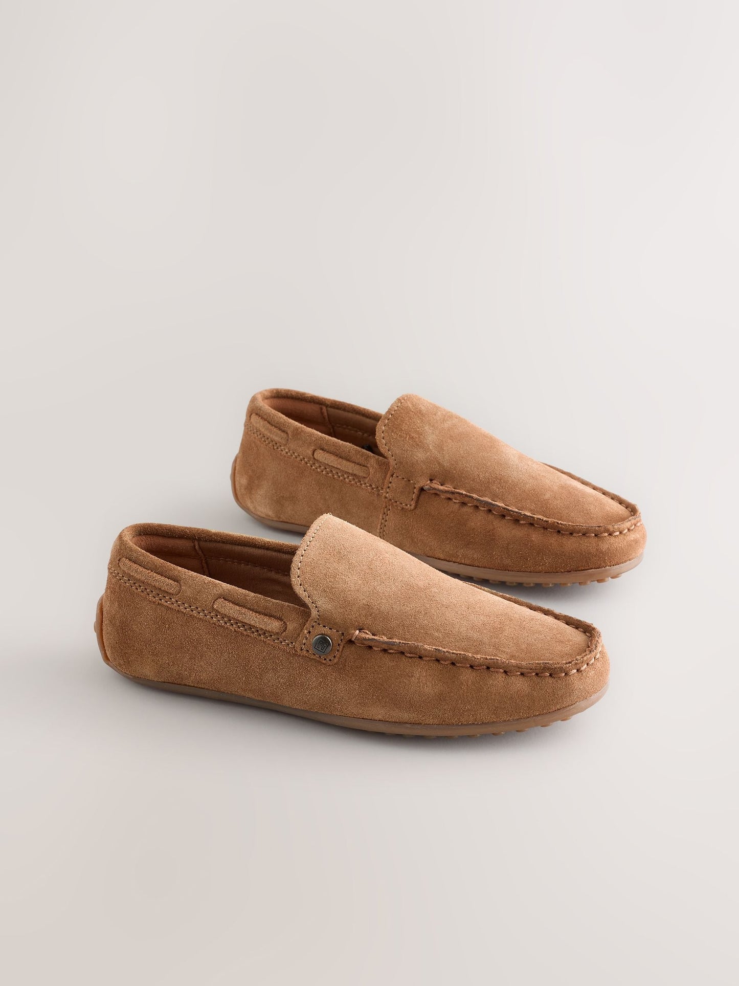 Suede Tan Brown Standard Fit (F) Loafers image 1