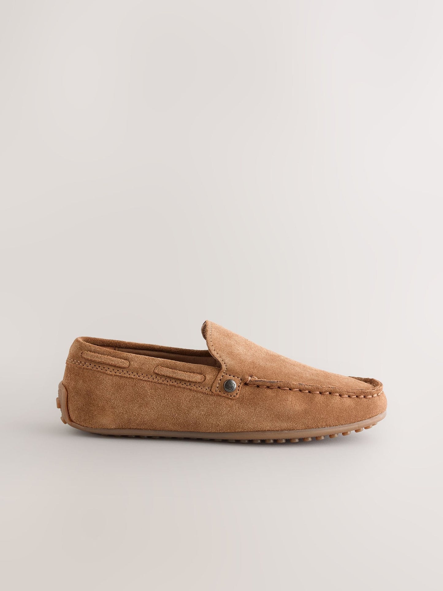 Suede Tan Brown Standard Fit (F) Loafers image 2