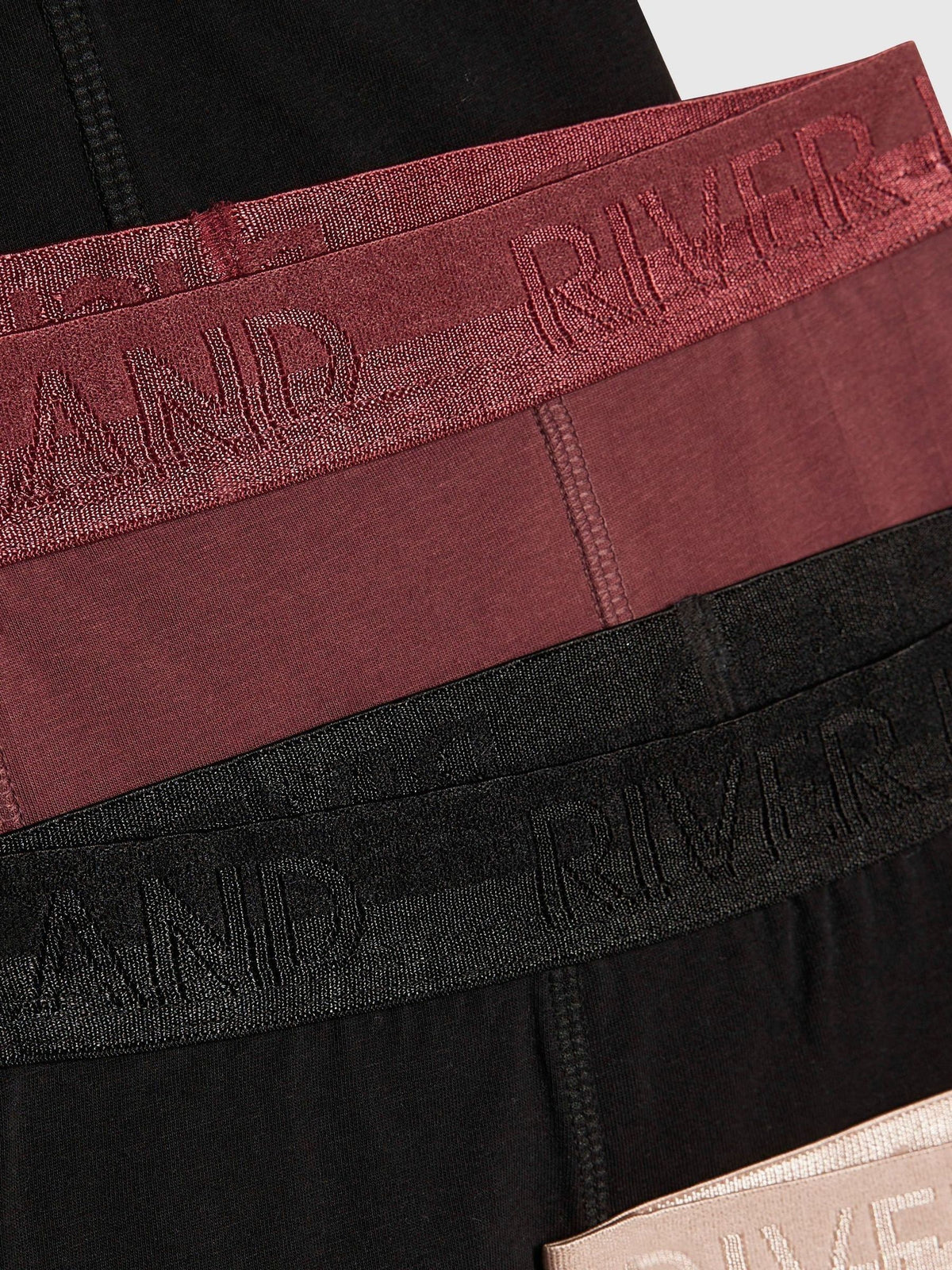 Dsiney Kidz - River Island Black Metallic Waistband 5 Pack Boxers image 3