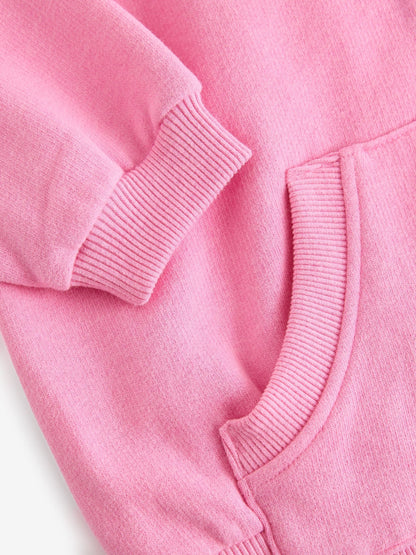 Blush Pink Zip Through Hoodie (3-16yrs)