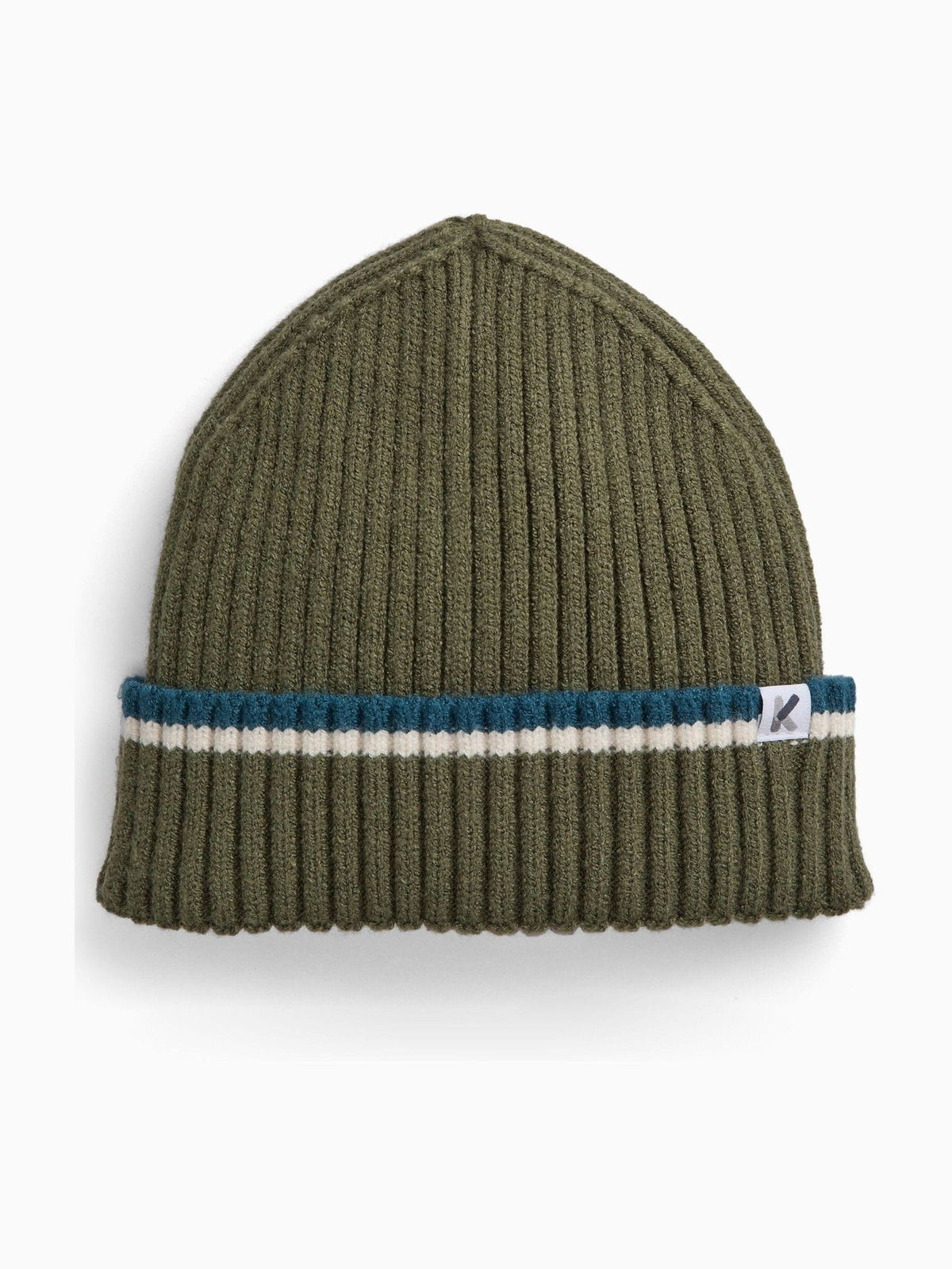 Dsiney Kidz - KIDLY by MORI Green Ribbed Beanie Hat image 1
