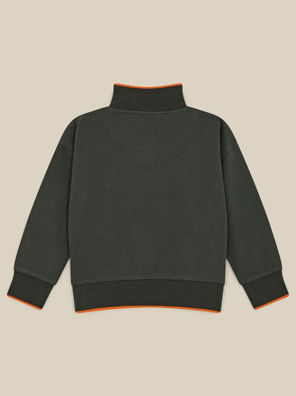 Dsiney Kidz - Monsoon Green Animal Adventure Half-Zip Sweatshirt image 2