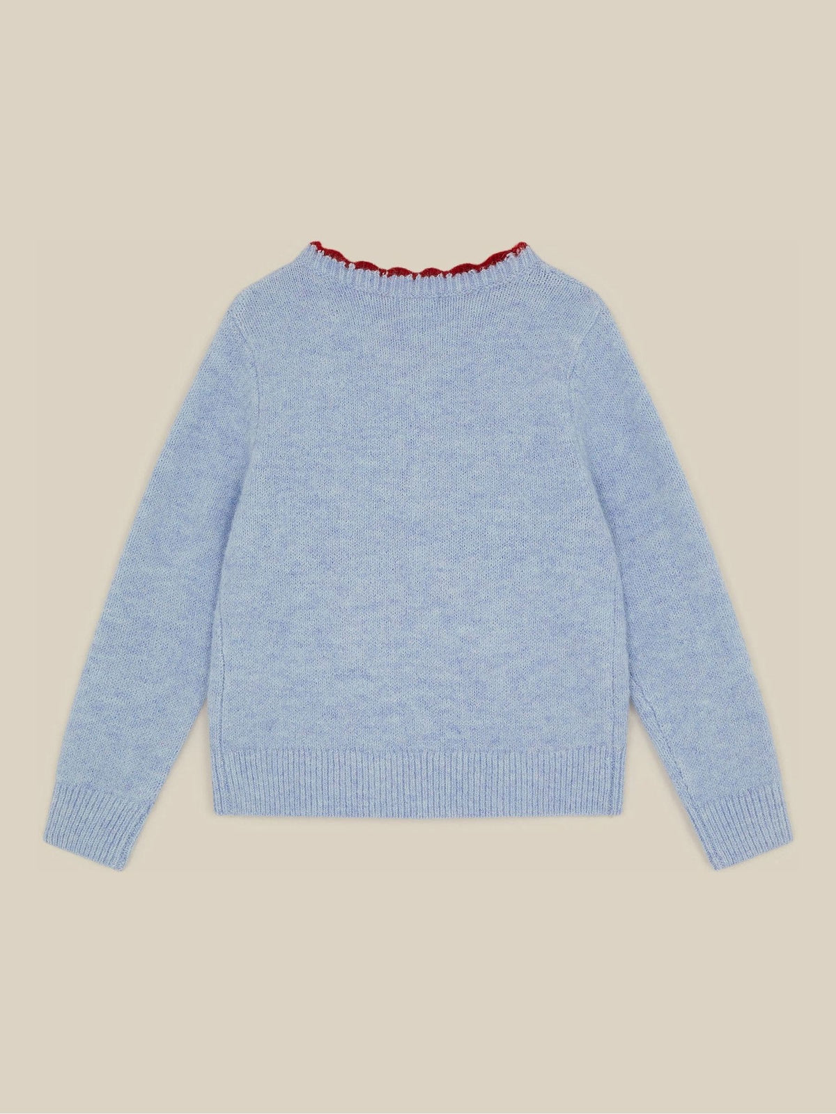 Monsoon Blue Candy Cane Christmas Cardigan - image 3