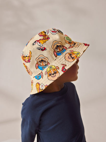 Dsiney Kidz - Cream Paw Patrol Bucket 100% Cotton Hat (1-10yrs) image 2