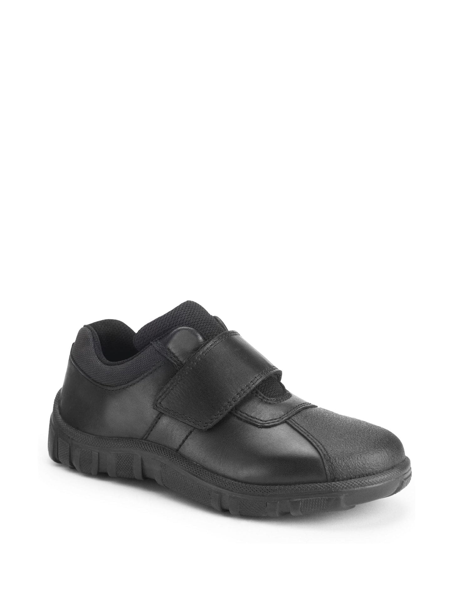 Start Rite Black Dual Fit Atlas Leather Rip Tape School Shoes image 3
