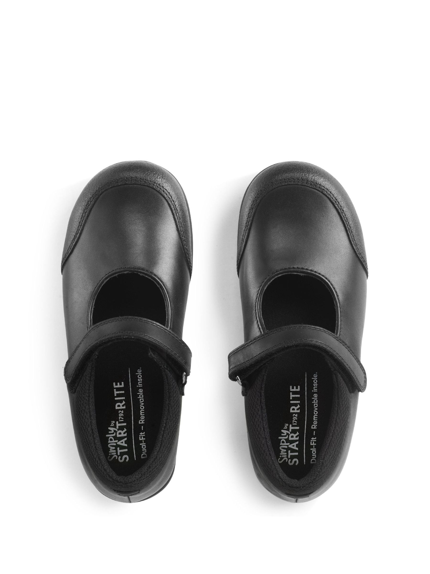 Start Rite Black Dual Fit Grade Mary Jane School Shoes image 5