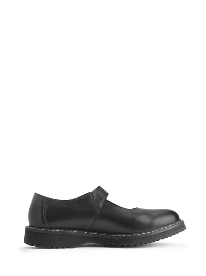 Start Rite Black Standard Fit Embrace Mary Jane Buckle Chunky Stitch Down School Shoes image 8