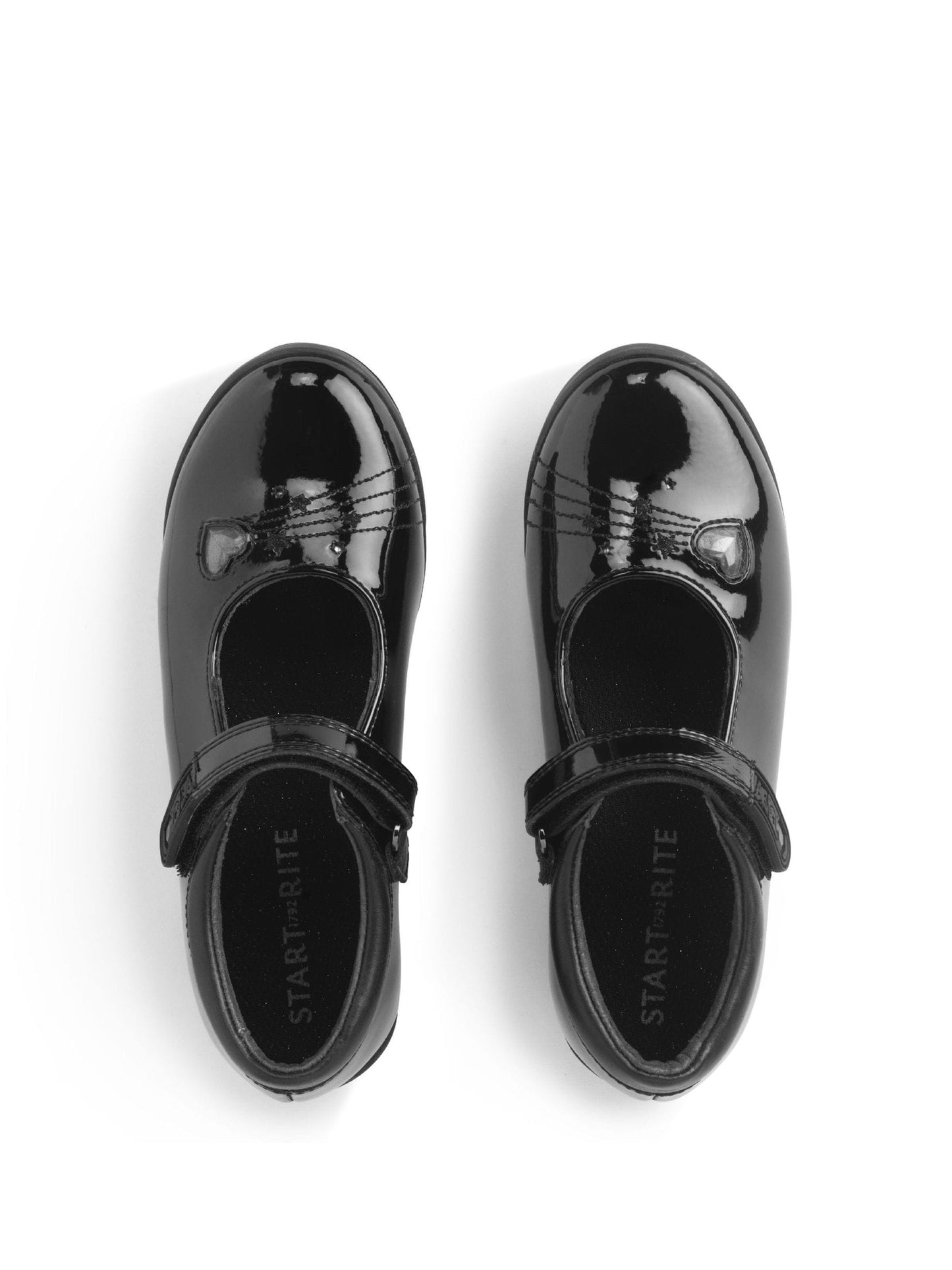 Start Rite Black Stardust Patent Leather Mary Jane Shoes image 4