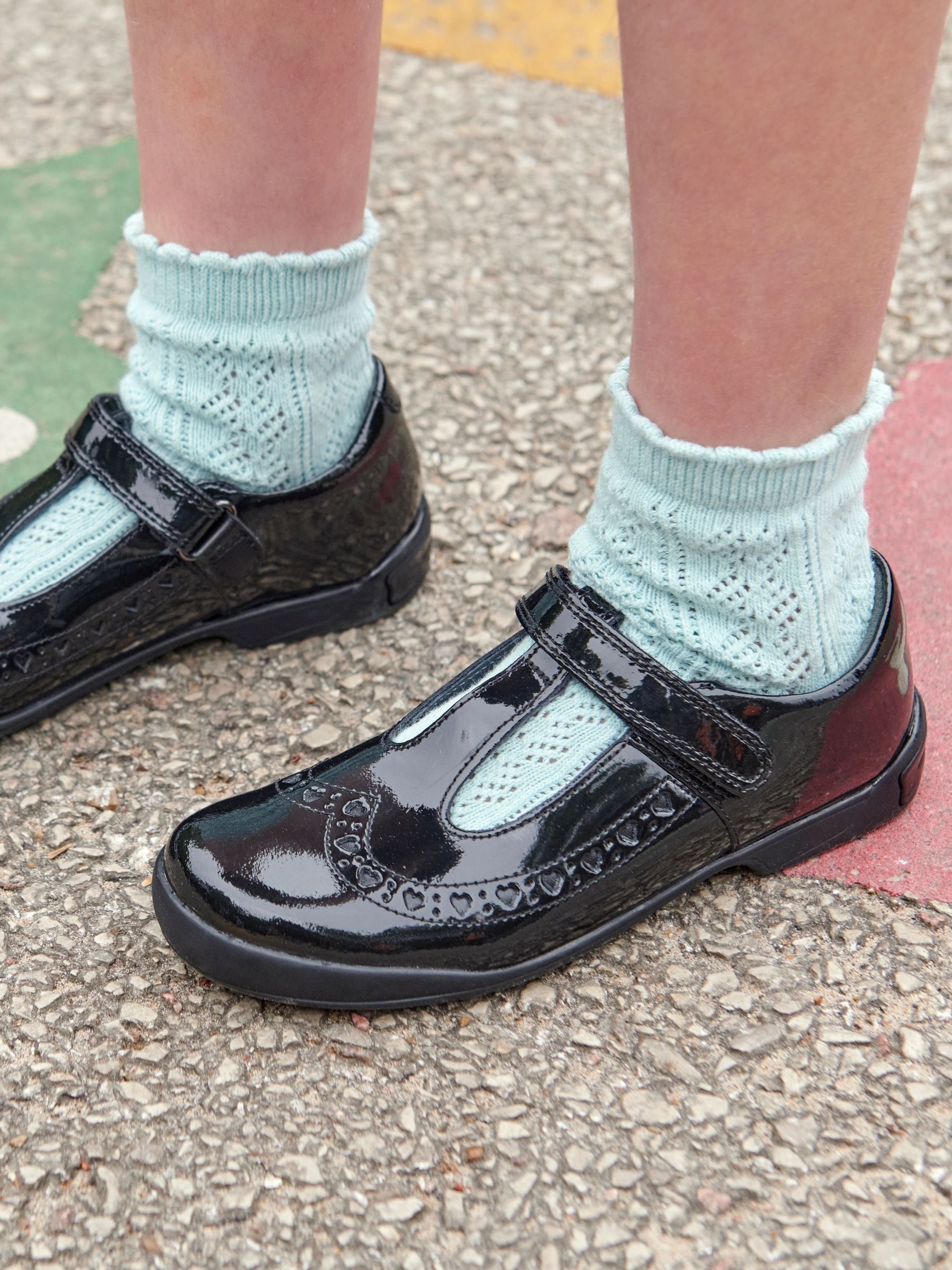 Start Rite Black Patent Hope T Bar School Shoes image 1