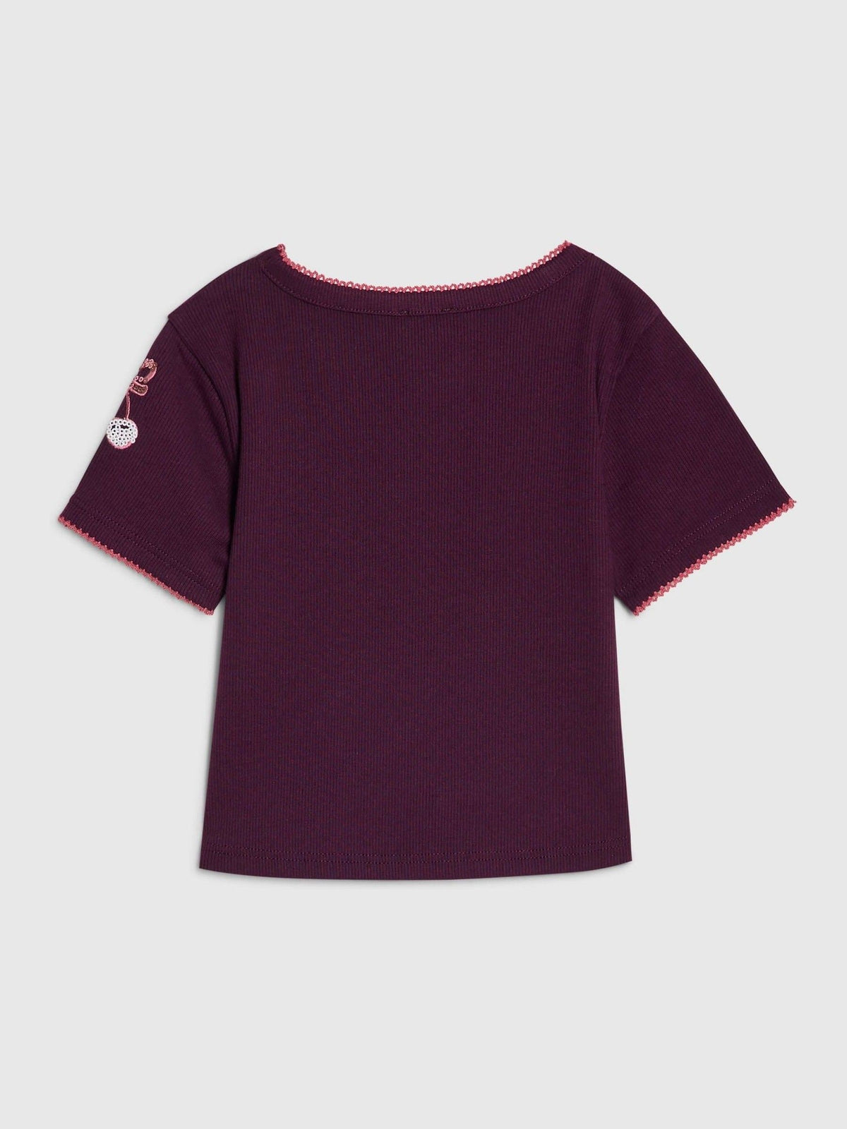 Dsiney Kidz - River Island Red Sequin Embroidered Baby T-Shirt image 2
