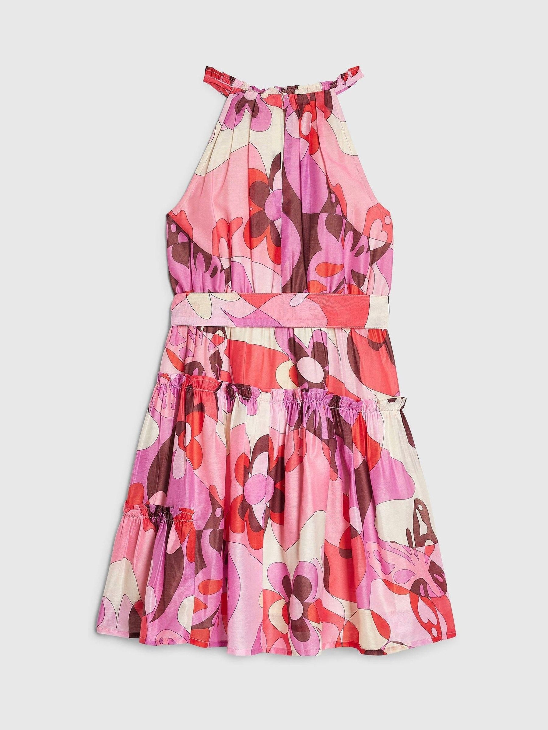 Dsiney Kidz - River Island Pink Halter Satin Dress image 2