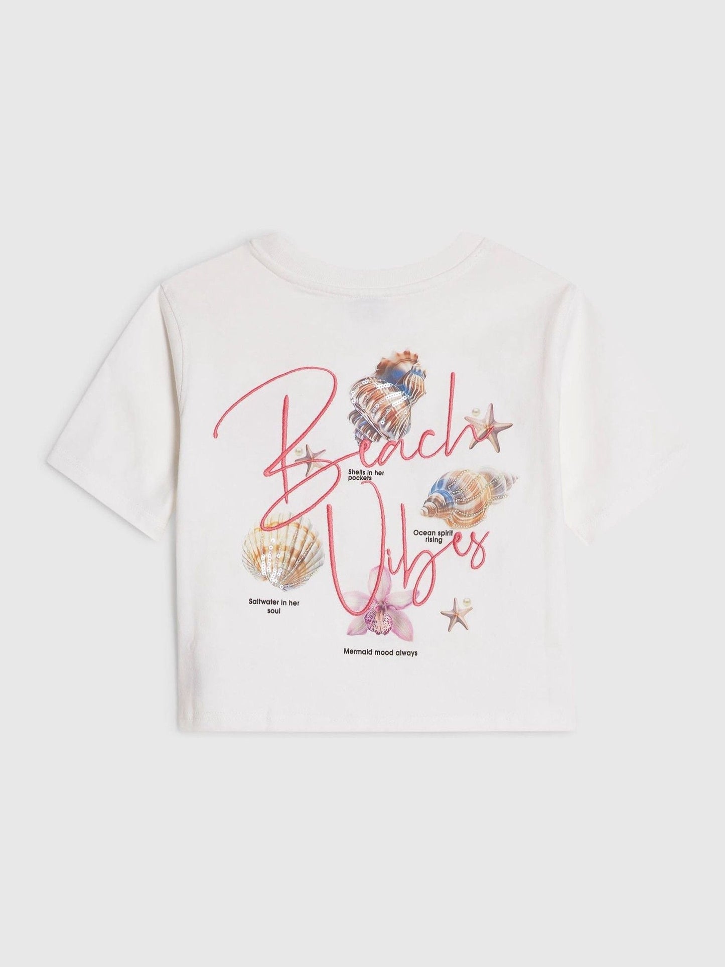 Dsiney Kidz - River Island White Beach Vibes T-Shirt image 1