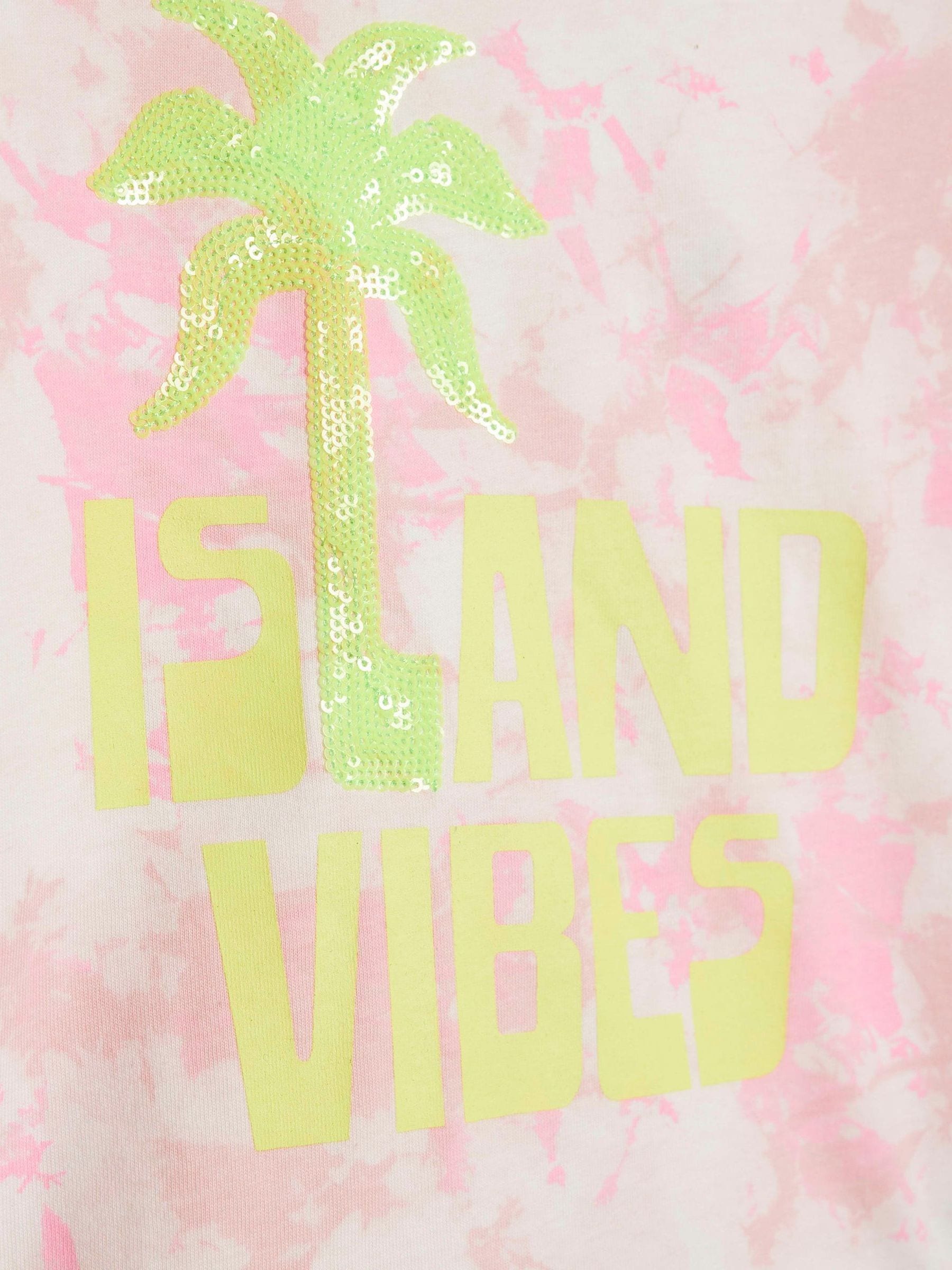 Dsiney Kidz - River Island Pink Island Vibes Tie Dye Top image 4
