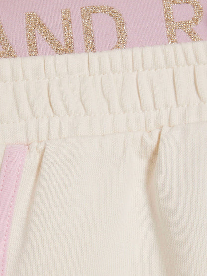 Dsiney Kidz - River Island Cream Logo Waistband Tank & Short Set image 3
