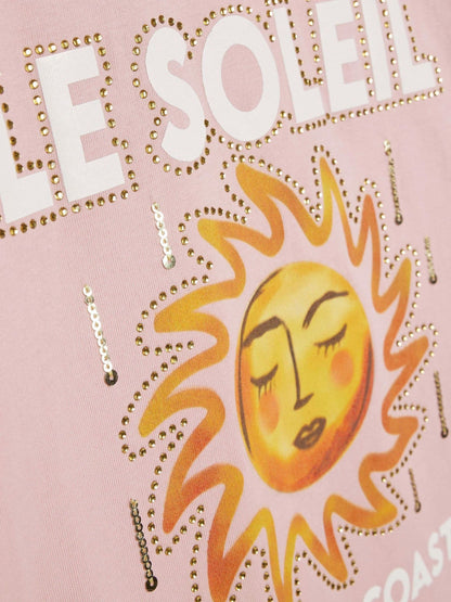 Dsiney Kidz - River Island Pink Sun Boyfriend T-Shirt image 3