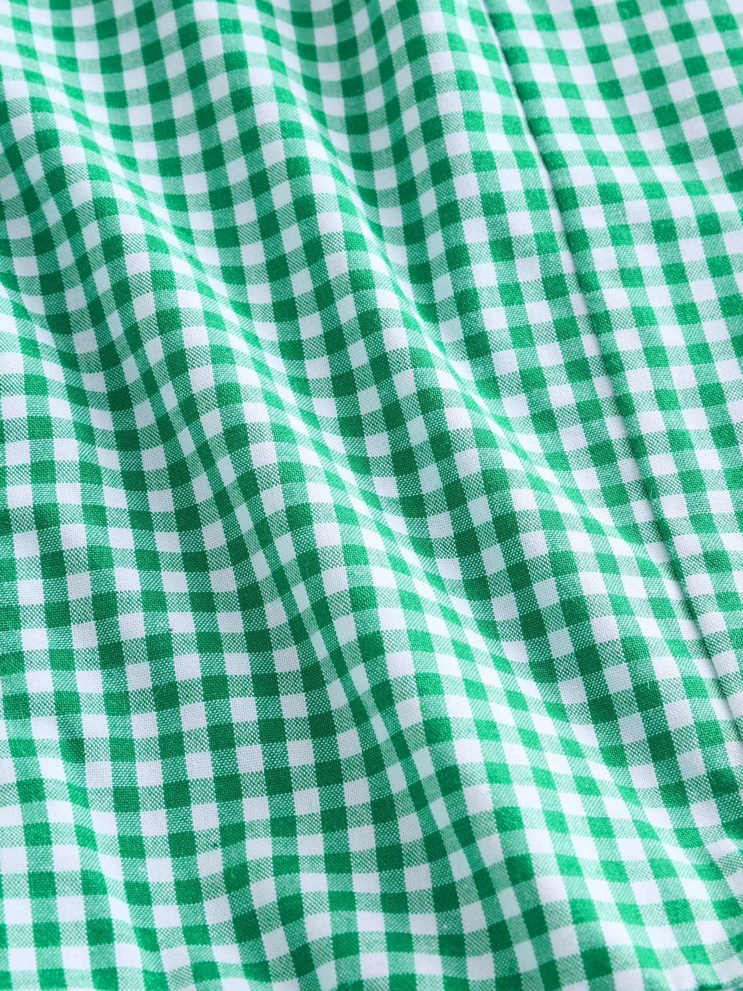 Green Zip Front Cotton Rich Gingham School Dress (3-14yrs) image 10