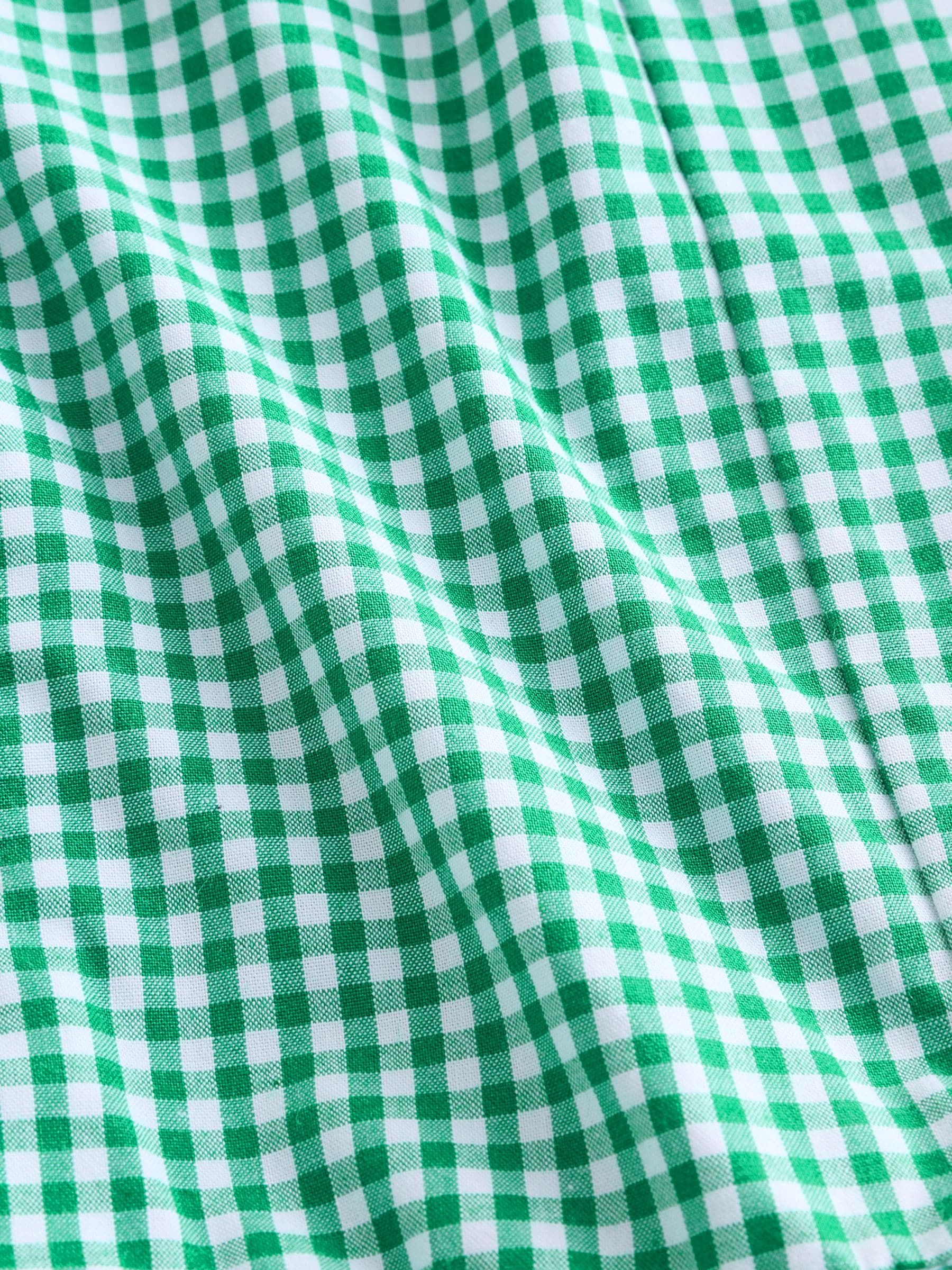 Green Zip Front Cotton Rich Gingham School Dress (3-14yrs) image 10