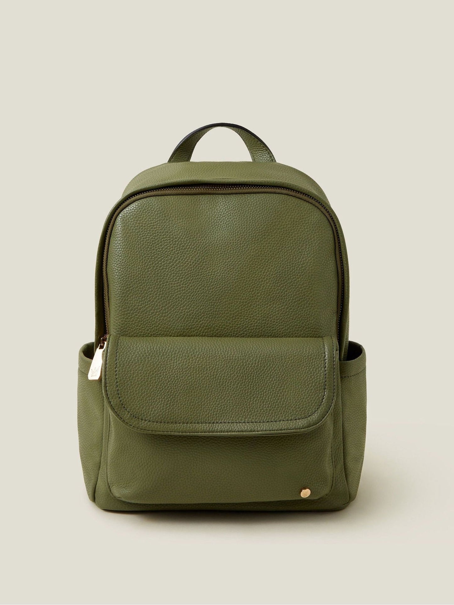 Accessorize Green Front Flap Backpack image 1
