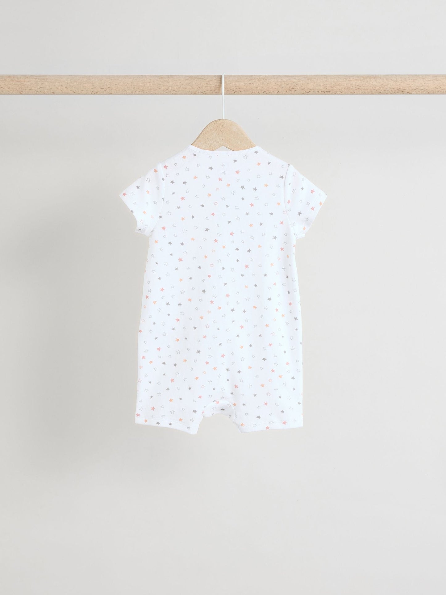 White 100% Cotton Two Way Zip Romper Sleepsuits 3 Pack (0mths-3yrs) image 5