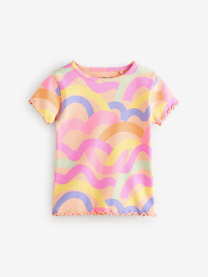 Rainbow Short Sleeve T-Shirts 5 Pack (3mths-7yrs) image 3