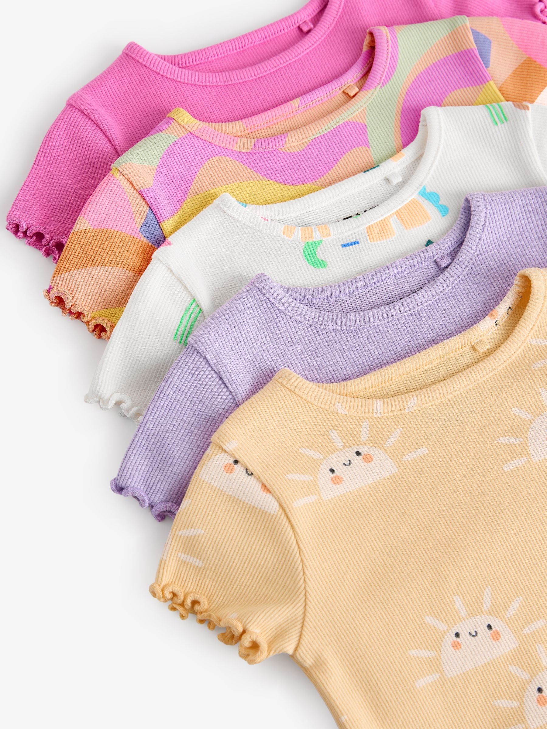 Rainbow Short Sleeve T-Shirts 5 Pack (3mths-7yrs) image 9