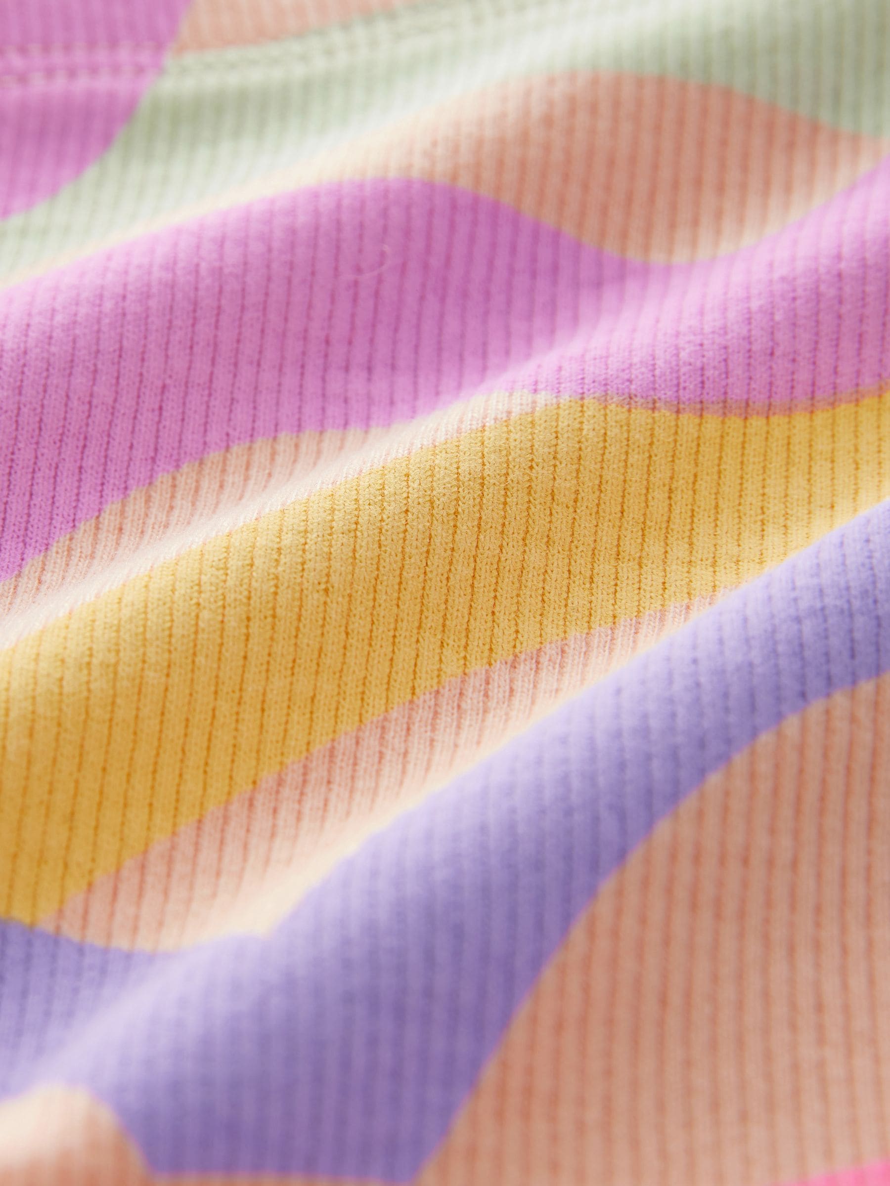 Rainbow Ribbed Cycle Shorts 5 Pack (3mths-7yrs) image 3