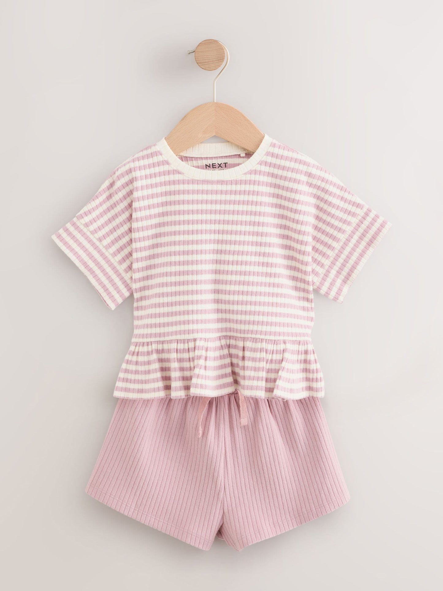 Pink T-Shirt & Short 2 Pack Set (3mths-7yrs) image 2