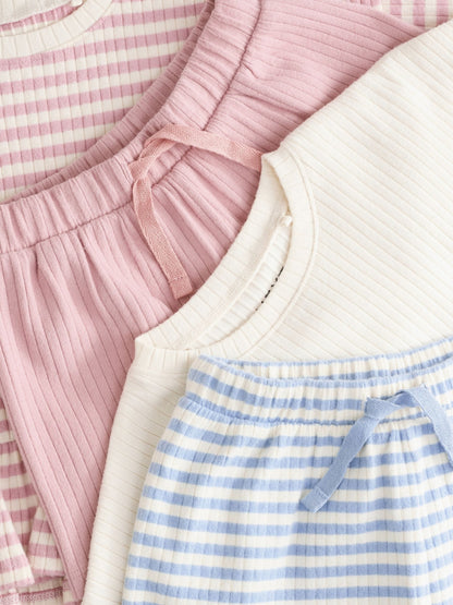 Pink T-Shirt & Short 2 Pack Set (3mths-7yrs) image 5